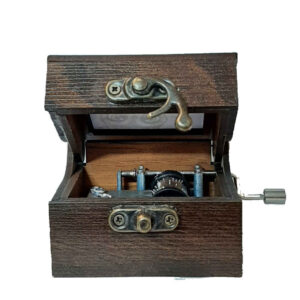Handcrank Wooden Musical Box Model Melody