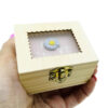 Handcrank Wooden Musical Box Model Flower