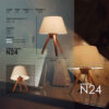 Accent Wooden Table Lamp Handcrafted Liana