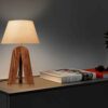 Accent Wooden Table Lamp Handcrafted Messina