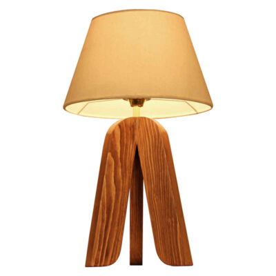 Accent Wooden Table Lamp Handcrafted Messina