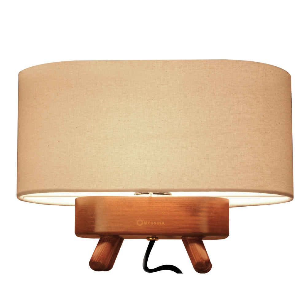 Accent Wooden Table Lamp Handcrafted Nasrin