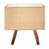 Accent Wooden Table Lamp Handcrafted Nastaran