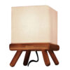 Accent Wooden Table Lamp Handcrafted Nasrin