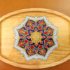 Wooden Tea Serving Tray – Tazhib Design | Ideal for Tea, Coffee & Snacks