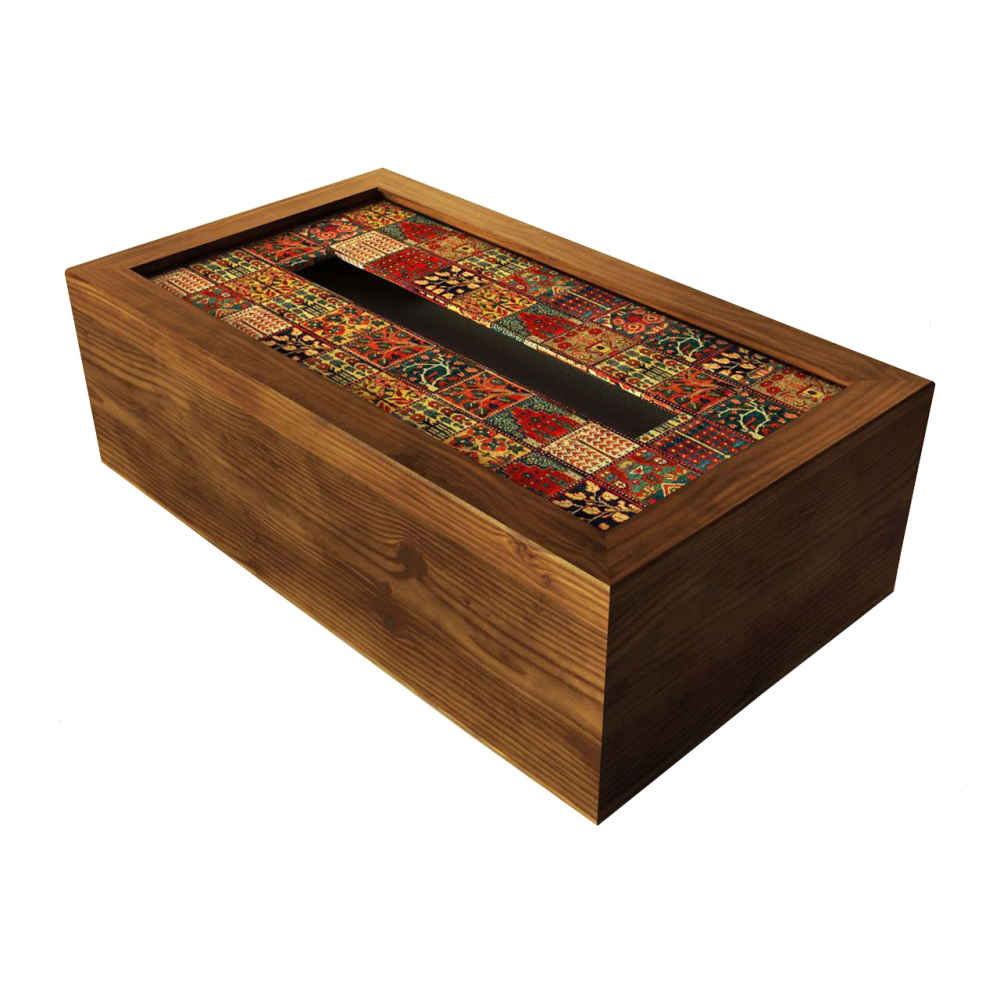 Persian Wooden Waste Basket & Tissue Box Set – Nahal
