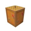 Persian Wooden Waste Basket & Tissue Box Set - Parrot