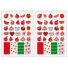 Fruit Nail Stickers - Yalda Theme Pomegranate Design