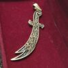 Zulfiqar Sword Necklace - Islamic Silver Sword Pendant of Imam Ali