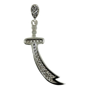 Zulfiqar Sword of Imam Ali Islamic Silver Pendant