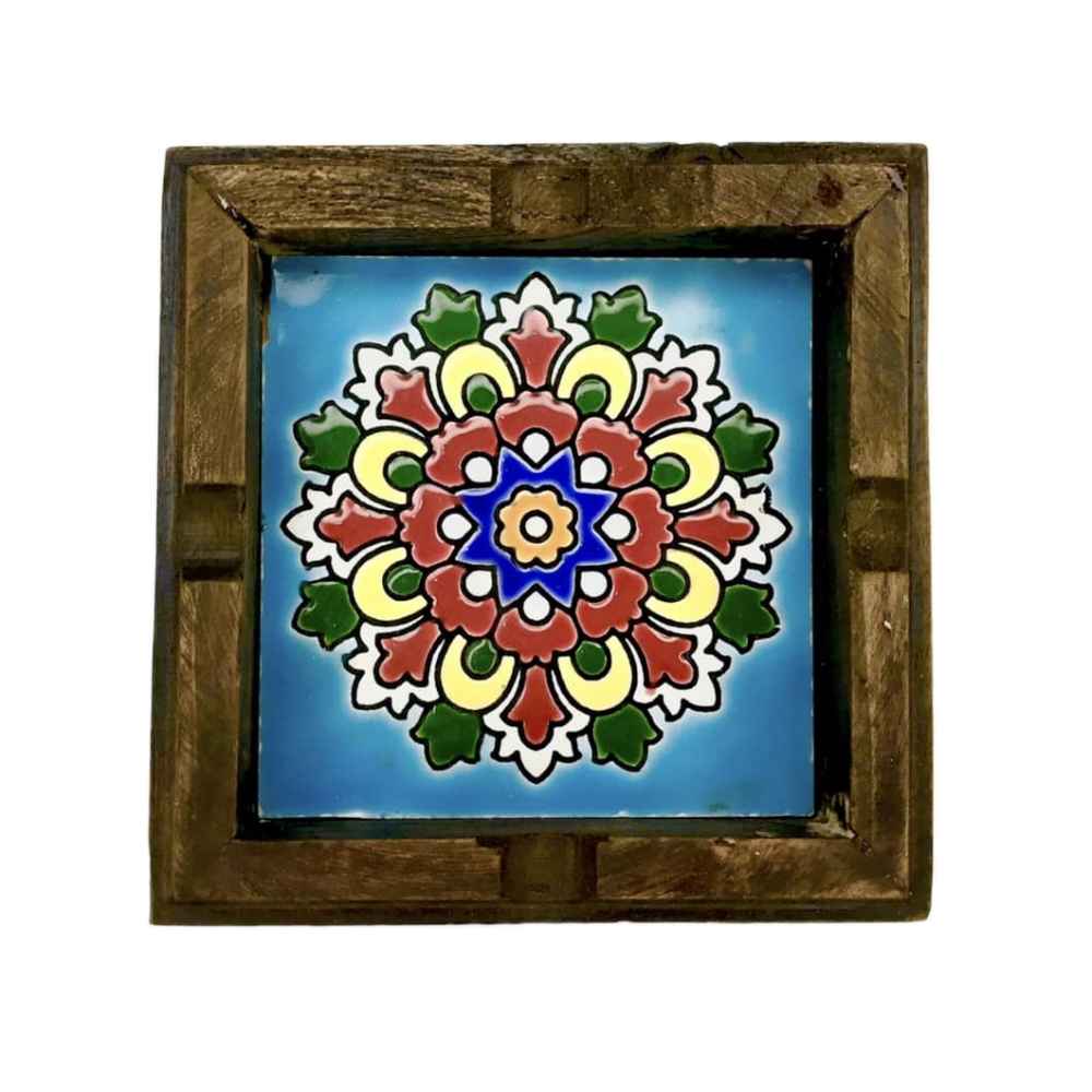 Persian Wooden Ashtray – Traditional Tile Elaheh