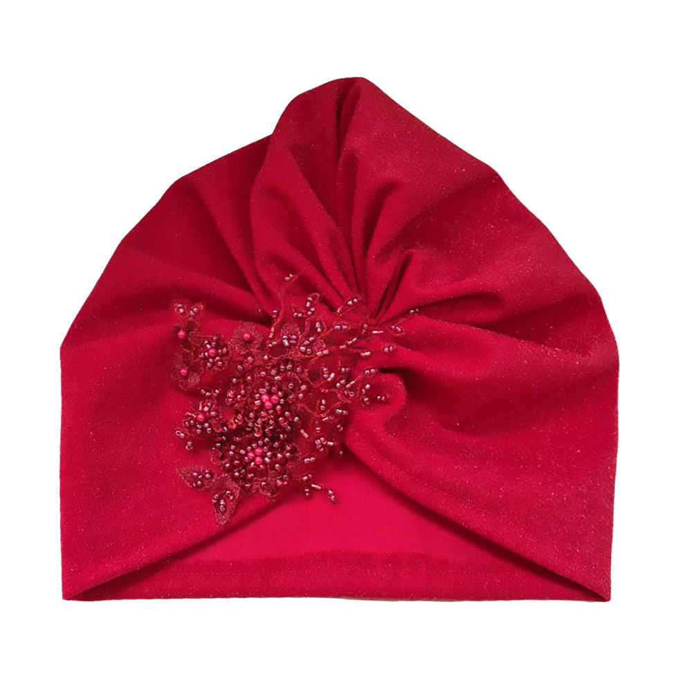 Women’s Floral Turban – Model Flowers