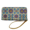 Fabric Wallet for Women with Persian Art-Inspired Firoozeh Pattern