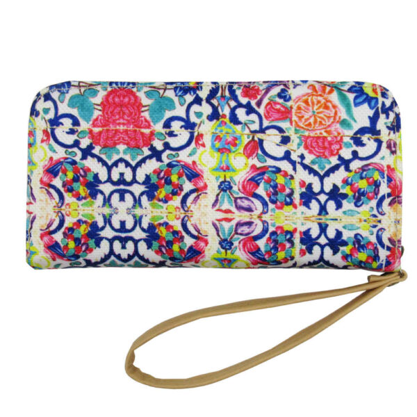 Fabric Wallet for Women with Persian Art-Inspired Toranj Pattern