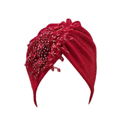 Women’s Floral Turban – Model Flowers