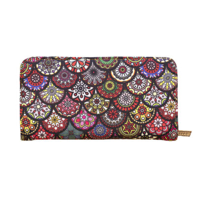 Fabric Wallet for Women with Persian Art-Inspired Parham Pattern