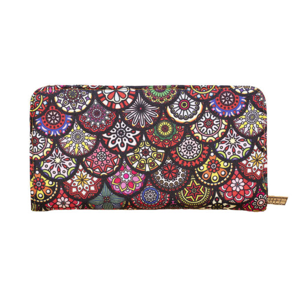 Fabric Wallet for Women with Persian Art-Inspired Anahita Pattern