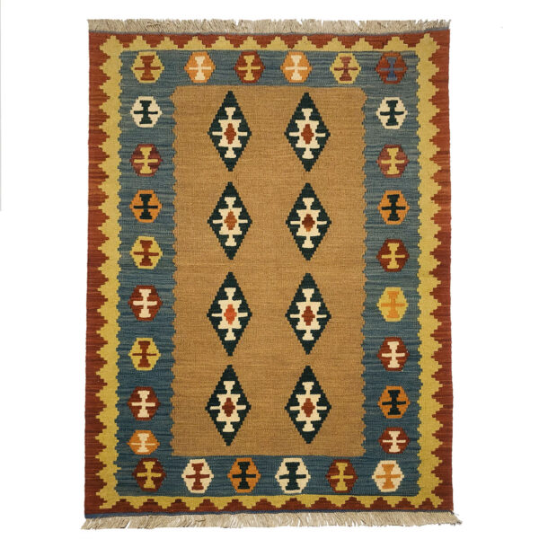 Persian Wool Kilim Rug Traditional Handwoven Model Royan