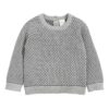 Infant Gray Knitted Sweater Model Mahya