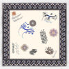 Velvet Tablecloth Persian Calligraphy Inspired Design Eshgh
