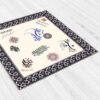 Velvet Tablecloth Persian Calligraphy Inspired Design Eshgh