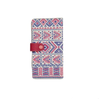 Fabric Wallet for Women with Persian Art-Inspired Leyla Pattern