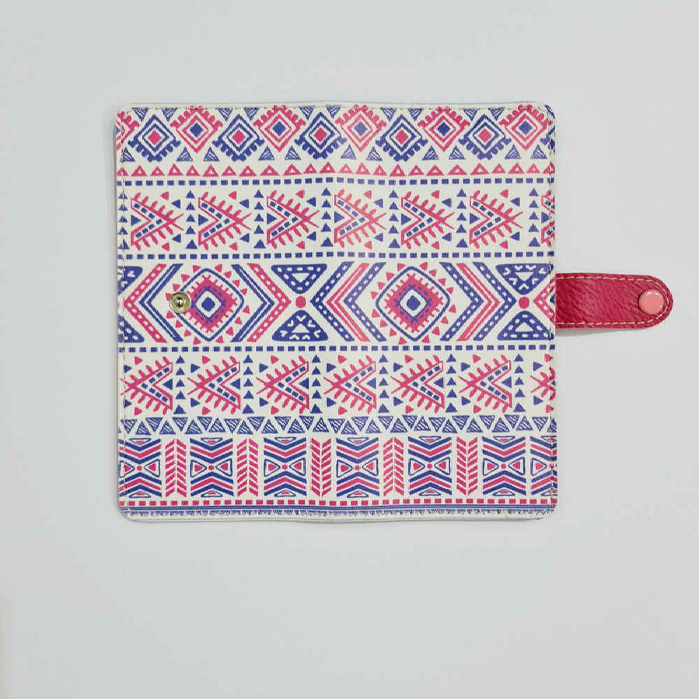 Fabric Wallet for Women with Persian Art-Inspired Leyla Pattern
