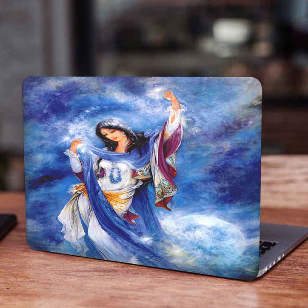 Laptop Painting Art Style Sticker Decal Model Woman