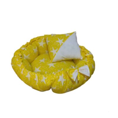 Yellow Cotton Baby Nest Model Mobin