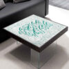 Velvet Tablecloth Persian Calligraphy Inspired Design Ashianeh