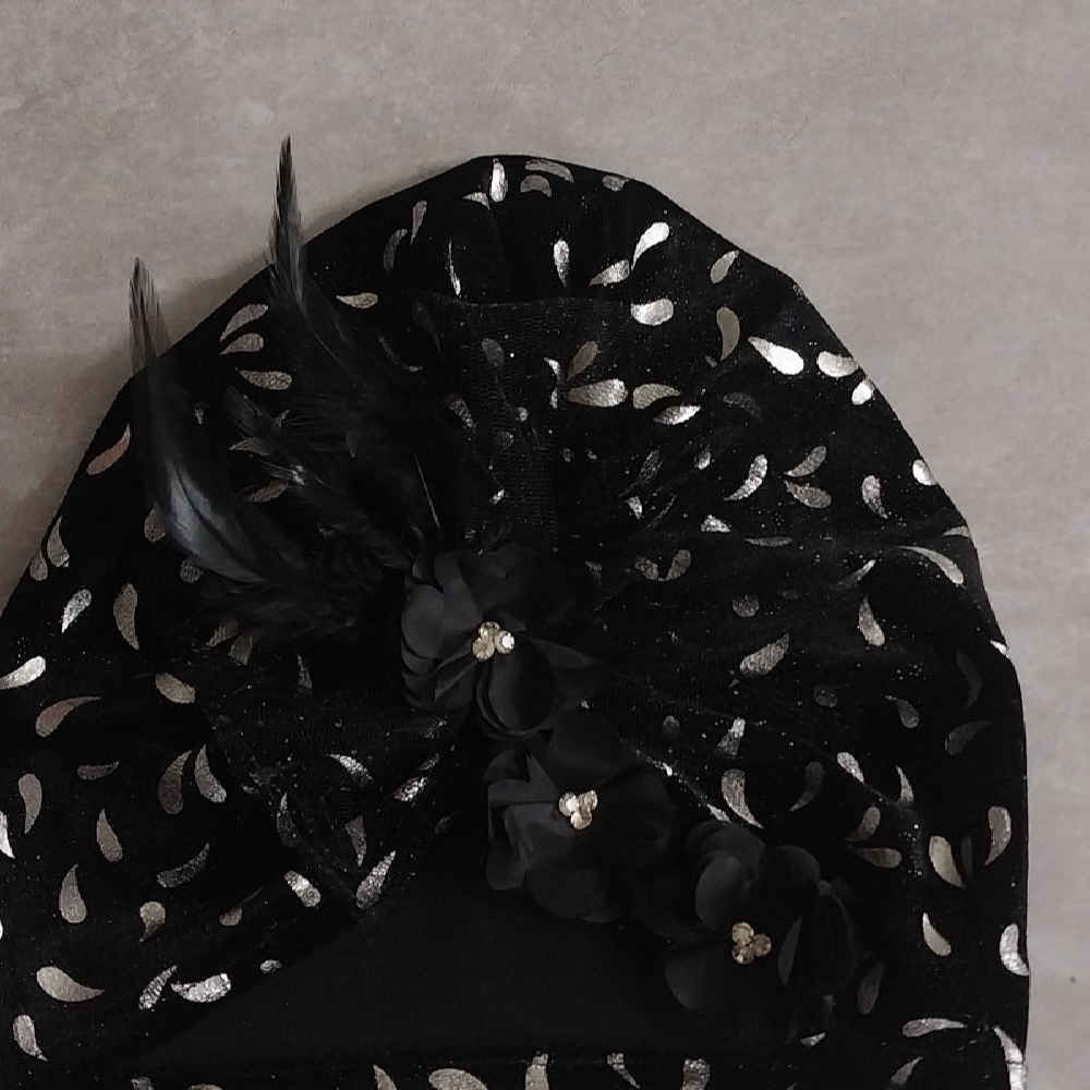 Women’s Flower Turban – Model Violet