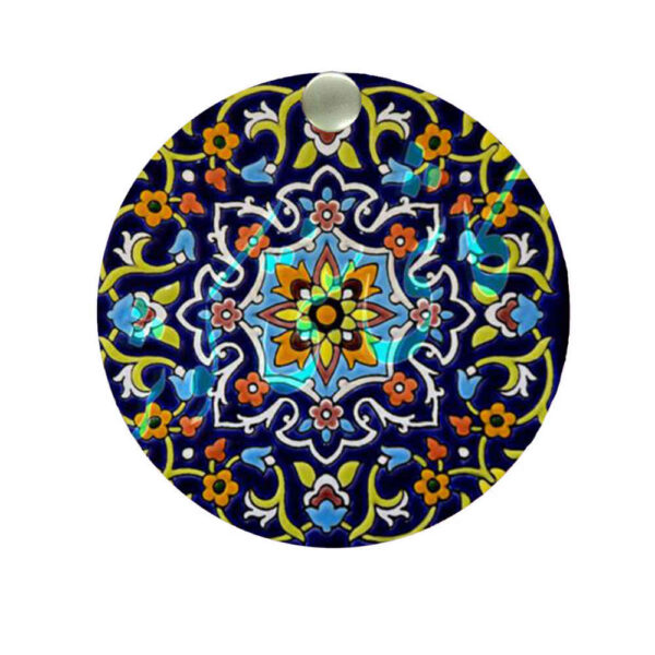 Compact Pocket Mirror with Persian Inspired Darya Design