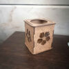 Islamic Wooden Pen Holder for Desk With Salawat Calligraphy