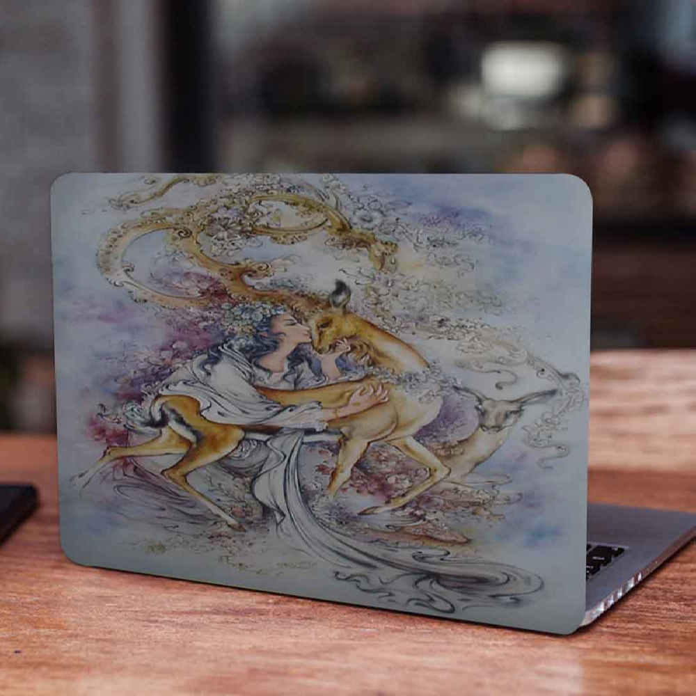 Girl & Gazelle Laptop Skin Sticker Decal