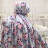 Islamic Namaz Chador with Sleeves for Women Ideal for Praying - Floral Pattern Sama