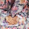 Islamic Namaz Chador with Sleeves for Women Ideal for Praying - Floral Pattern Sama