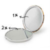 Portable Pocket Mirror with Persian Inspired Kaveh Design