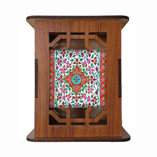 Shima Pattern – Persian Design Wooden Pen Holder for Workspace