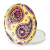 Pocket Mirror with Persian Inspired Paisley Design