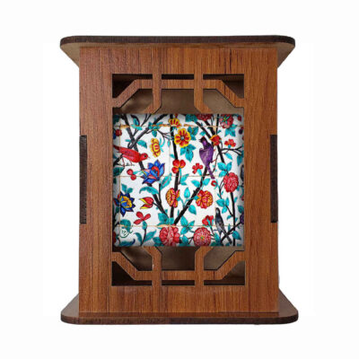 Wooden Pen Holder for Desk With Persian Inspired Pattern Mahnoosh