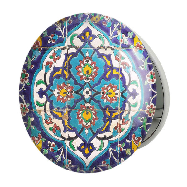 Compact Pocket Mirror with Persian Inspired Newsha Design