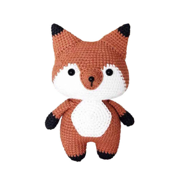 Amigurumi Stuffed Fox Animal – Handmade Crochet Plush Toy | Cute & Cozy