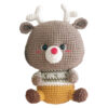 Amigurumi Stuffed Deer Animal – Handmade Crochet Plush Toy | Gentle & Cuddly