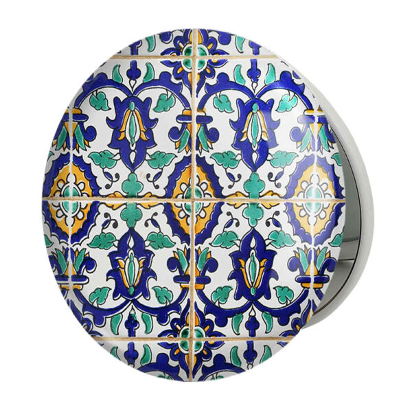 Pocket Mirror with Persian Inspired Yasna Design