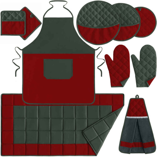 10 Piece Kitchen Apron Set Model Dream House