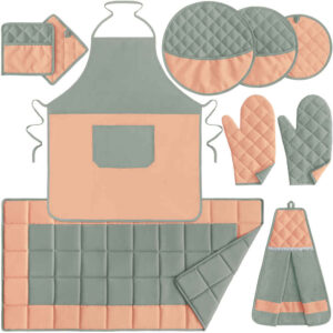 10 Piece Kitchen Apron Set