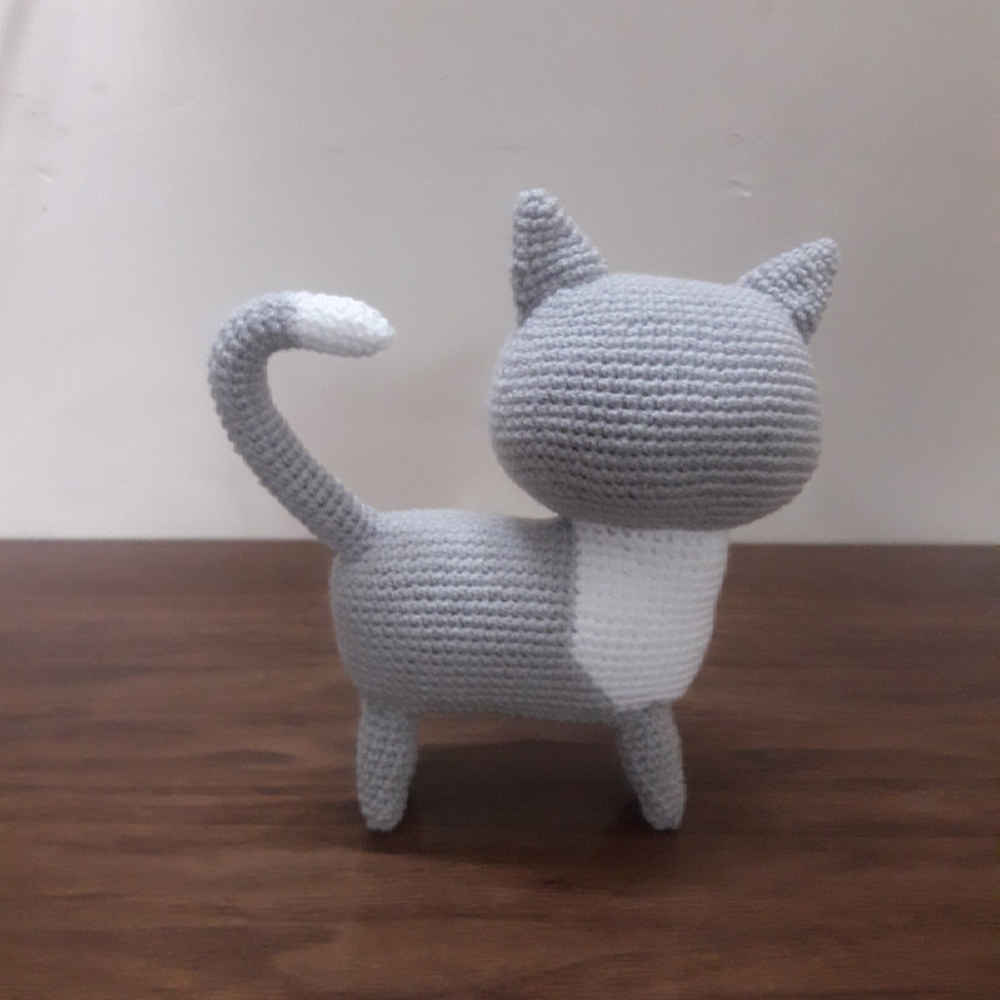 Amigurumi Stuffed Little Cat Animal – Handmade Crochet Plush Toy | Small & Lovable