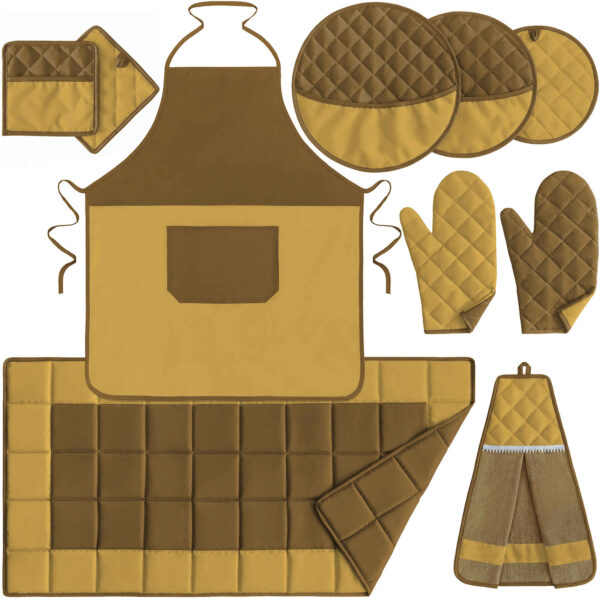 10 Piece Kitchen Apron Set Model Dorsa