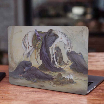 Laptop Painting Art Style Sticker Decal Model Ashoura