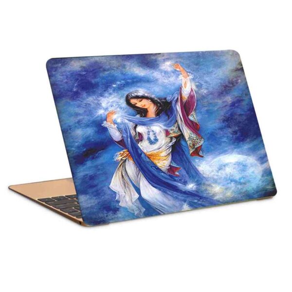 Laptop Painting Art Style Sticker Decal Model Woman